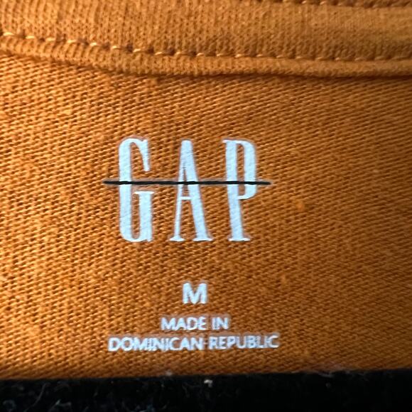 Gap Mens Long Sleeve T-Shirt Medium 100% Cotton Breathable Baselayer Normcore - Picture 6 of 8